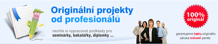 Vytvoření originálních podkladů pro referáty, seminární práce, bakalářské a diplomové práce